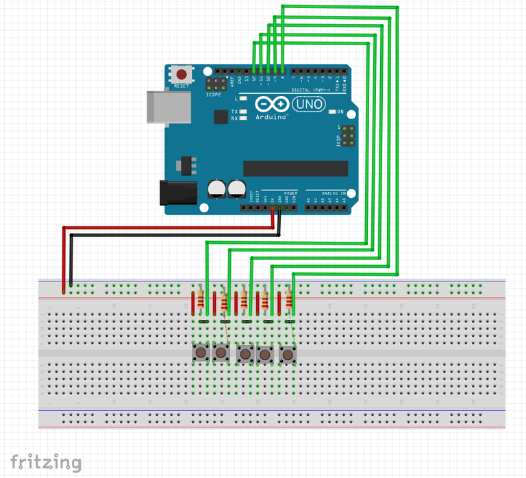 Esquema de conexiones versión protoboard