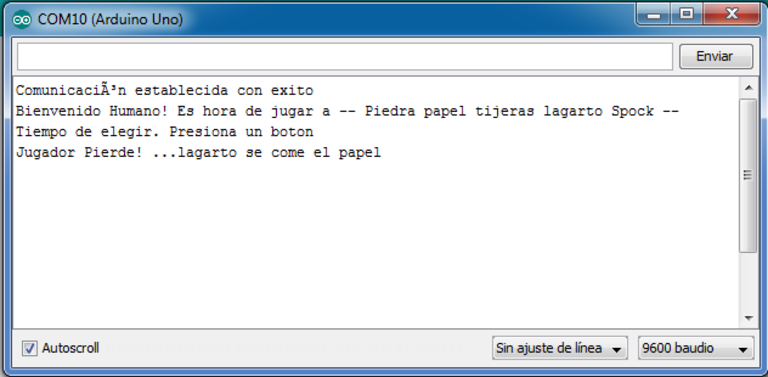 Ejemplo de comunicacion via serial entre el ordenador y Arduino