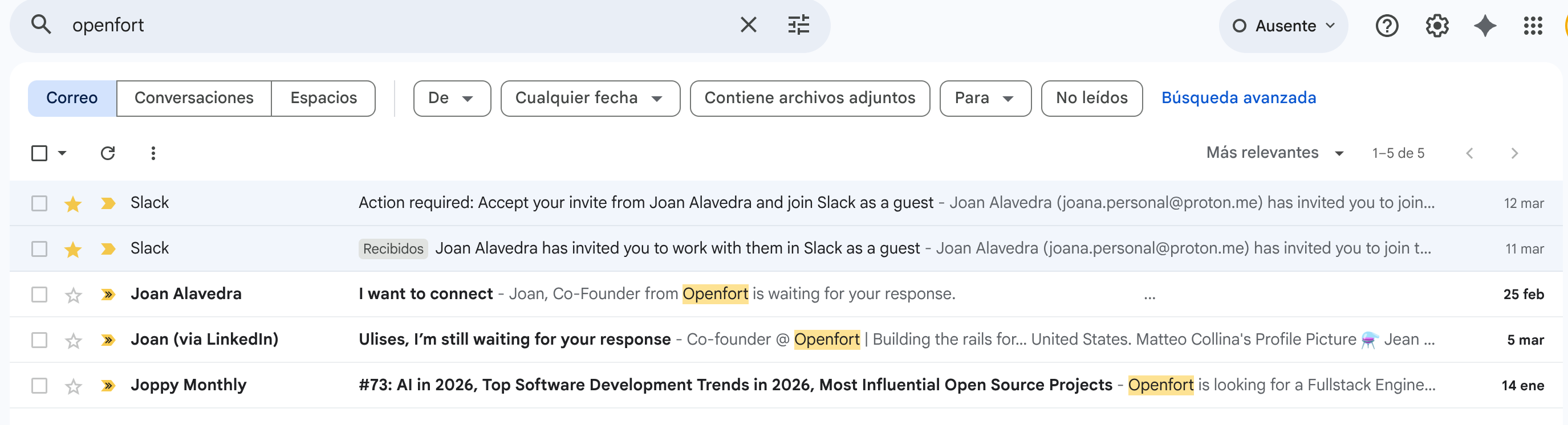 Phishing emails targeting maintainers